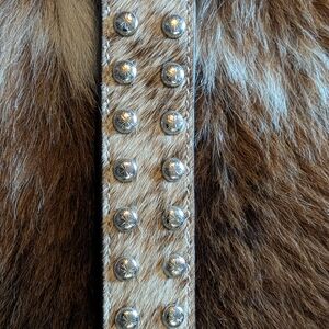 NOCONA Cowhide Belt with Silver Studs